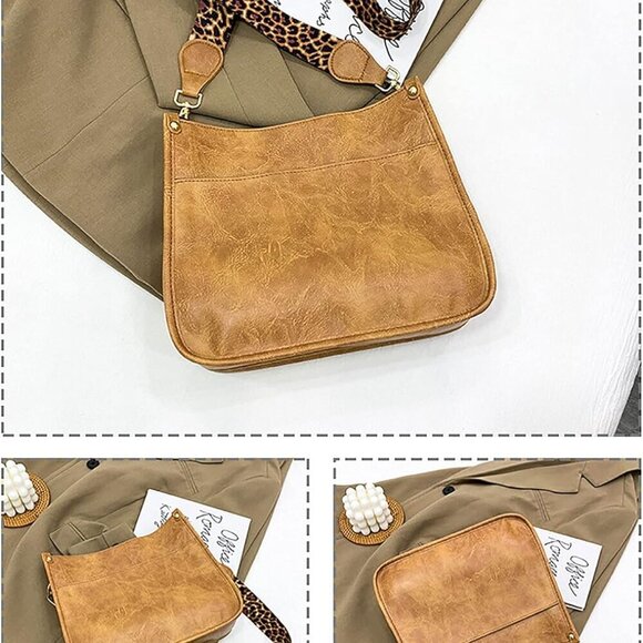 Women's Leopard Crossbody Purse Vegan Leather Shoulder Bag for Everyday - Picture 2 of 7